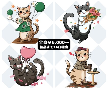 個性豊か！かわいいペットのイラスト描きます シンプルな配色でポップに仕上げます★ イメージ2