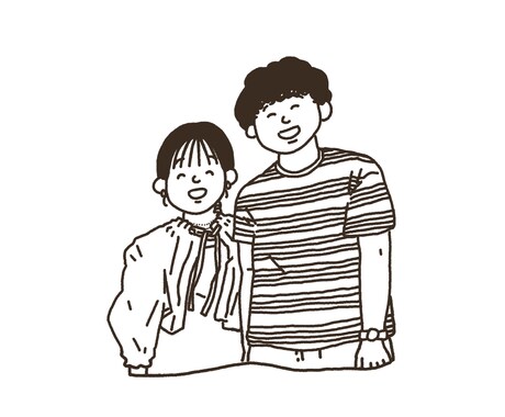 ゆるくてにこにこなやわらかい似顔絵描きます ウェルカムボードや記念日出産祝い、手作りTシャツに是非 イメージ2