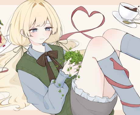 ふんわり優しいイラストを描きます イメージ1