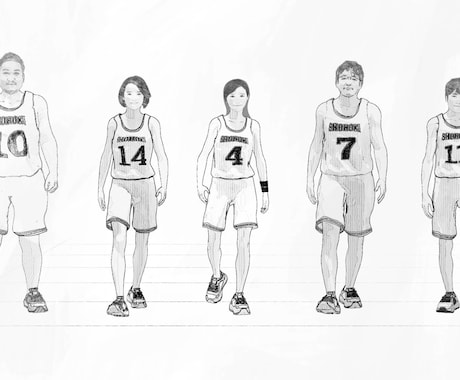 スラムダンク風　OPムービーを作成します 顔写真や体型をご指定いただくだけで制作可能！ イメージ2