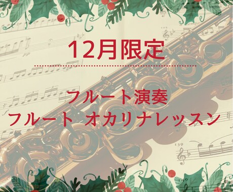 フルートのステキな音色お届けします あなたのためのあなただけのレッスンフルートの音色お届け♪ イメージ1