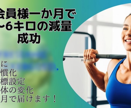 夏に向けて理想の体作りサポートします 夏を迎える準備、今始めよう！」 イメージ1