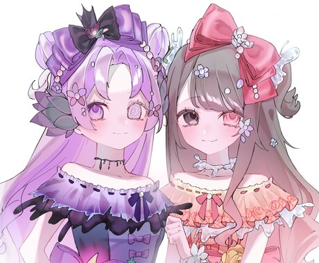 簡易：素敵なイラストお届けします 女の子が得意です！幼女顔〜大人顔までかけます！ イメージ2
