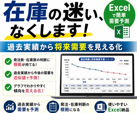 補給部品／保守部品の需要を見える化します 発注数・在庫判断の根拠を作ります イメージ1