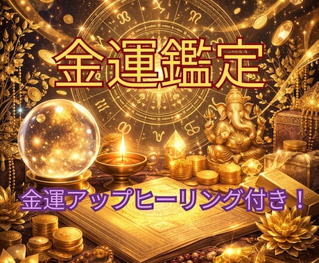 金運アップの秘訣を解説！あなたの金運を鑑定します あなたの金運がさらに上がるように金運UPヒーリングを送ります イメージ1