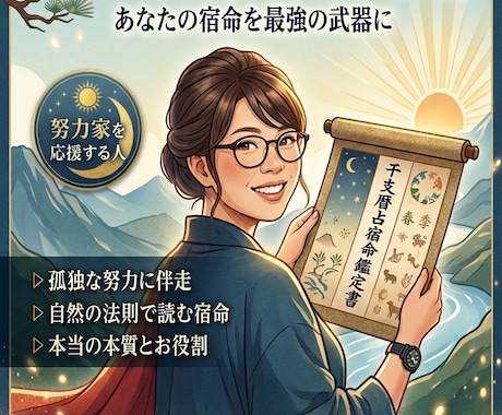 あなたの強みと光る所を鑑定いたします 宿命という人生の取扱説明書があります。 イメージ1