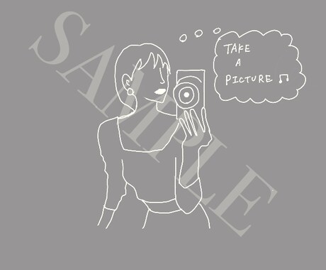 シンプルでお洒落な絵を描きます 撮った写真をお洒落なイラストに変えます。 イメージ2