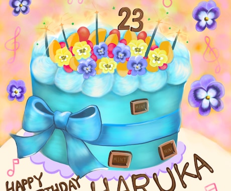 誕生日ケーキ描きます Ibispaintxか水彩絵の具で誕生日ケーキを描きます イメージ2