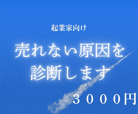 売れない原因を診断します 売り上げを伸ばすための改善ポイントがわかる イメージ1