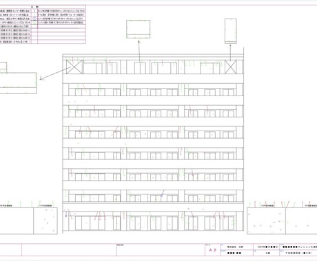 JW_CADでの図面の作図、工事写真整理します 建物図面や下地補修図面をＪＷ－ＣＡＤで作成します。 イメージ2