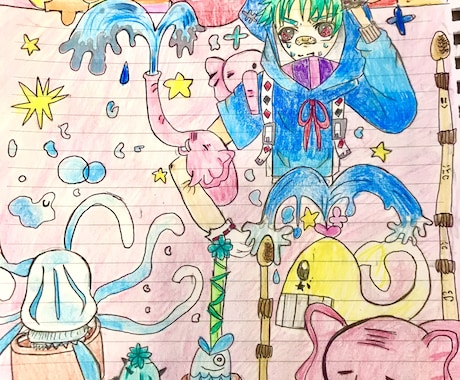 小学生がイラストを描きます 小学四年生が真心込めたイラスト描きます。ココナラ初心者☆ イメージ2