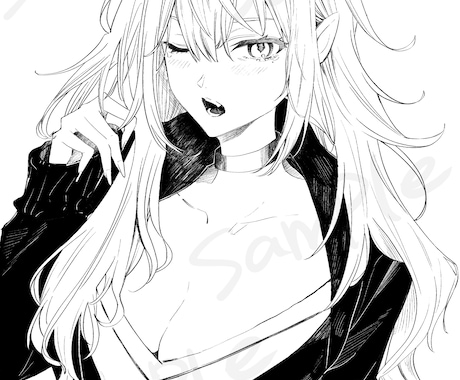 漫画･コミック風イラスト描きます モノクロイラスト/アイコン/漫画/広告/歌みた/グッズ等 イメージ2