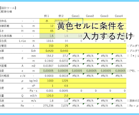ポンプの設計ツールをExcelにて提供します 化学工学の学習から、実務でミスしないポンプ仕様決めの時短にも イメージ2