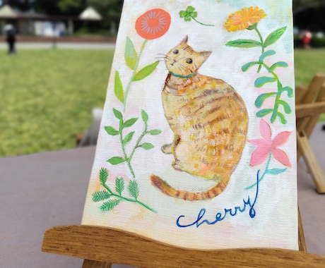 ペットアート☆キャンバスに描きます あなたのペットをキャンバスアートにして飾りませんか イメージ1