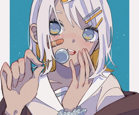 かわいいSNSアイコン作成します 女の子のイラストが得意です!早期納品可能です! イメージ1