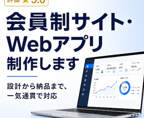 会員制サイト・投稿機能付きWebアプリを開発します あなた専用のWebシステムを一人で設計から納品まで イメージ1
