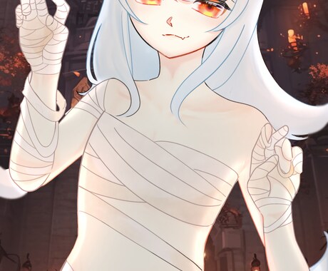 背景無しorシンプルな1枚絵お描きします 背景透過orシンプルな、人物が際立つ1枚絵をお描きします イメージ2