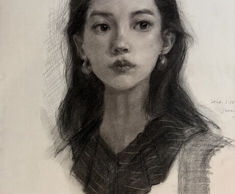 静かな雰囲気の人物イラストを描きます 静けさや余白を大切にした、アート寄りの人物表現です イメージ2