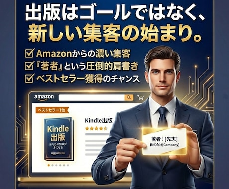 完全丸投げOK【Kindle出版】　最短代行します 35冊・ベストセラー獲得の著者が対応！あなただけの本が完成 イメージ2