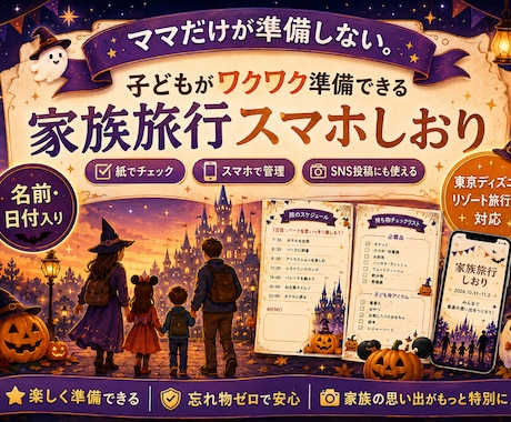 家族旅行のスマホしおり作ります イメージ1