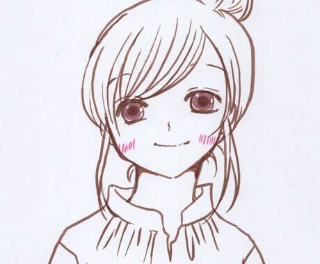 ゆるふわなシンプルな線の似顔絵をお描き致します シンプルな少し漫画タッチなイラストです(˶' ᵕ ' ˶) イメージ2