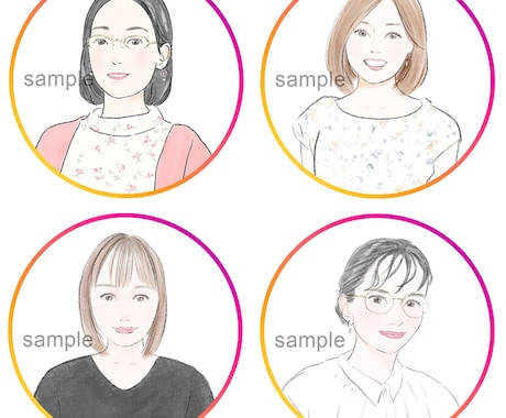 美人な似顔絵作ります あなたのお顔をより美人に仕上げる似顔絵 イメージ2