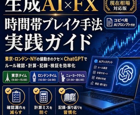 生成AI×FX｜時間帯ブレイク手法を実践解説します シンプルな時間帯ルールとChatGPT活用でミスを減らします イメージ1