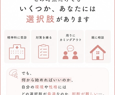 ADHDだと思ったら、まずはどう動くべきか教えます 知り合いのADHDに話を聞いてみよう、ぐらいの軽い気持ちで イメージ2