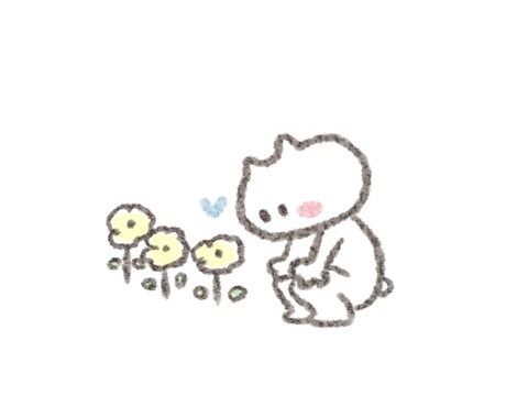 最短即日納品★かわいい猫カットイラスト描きます ゆる可愛い猫のカットイラストを描きます。 イメージ2