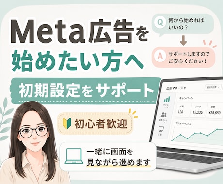 Meta広告の初期設定をサポートします イメージ1