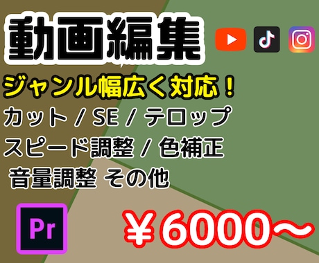 YouTube / TikTok 動画編集承ります 素材を送って希望を言うだけでスピード対応！ イメージ1