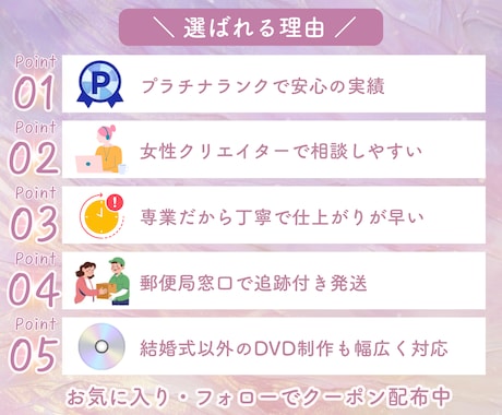 ココナラ最安値で女性クリエイターがDVD化します 2枚目以降割引有り追跡あり発送＊当日or翌日発送 ！ イメージ2