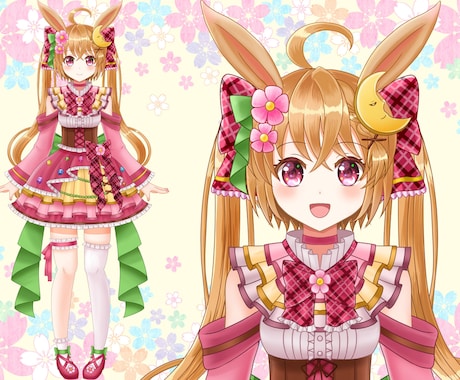 全部込みVTuberのLive2Dモデリングします キャラデザ～Live2Dモデリングまでの一括プラン！ イメージ2