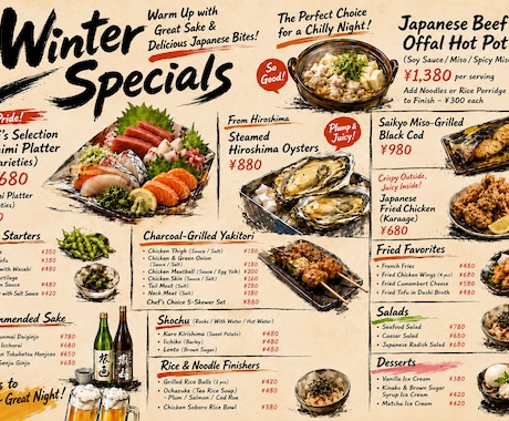 飲食店向け外国語メニュー作ります インバウンド需要を売上につなげる！ イメージ2