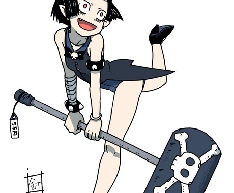 キャライラストやSNSのアイコン等作成します 少年誌っぽい可愛いさのある絵が得意です イメージ2