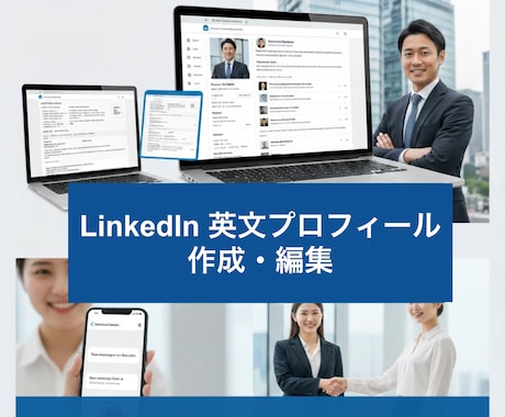 LinkedInのプロフィールを編集/作成します 米国MBA卒・在米GAFA社員がLinkedinのプロフ作成 イメージ1