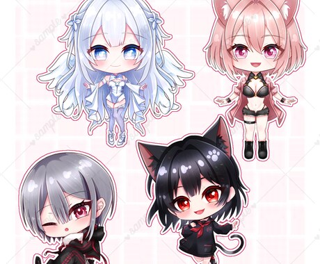 ハイクオリティなSDキャラ描きます 商用利用･著作権オールOK！！TRPG･VTuber･歌い手 イメージ2