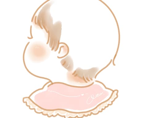 ファーストカットのイラストかきます せっかくならお子様の大切な成長を可愛く残しませんか？ イメージ1