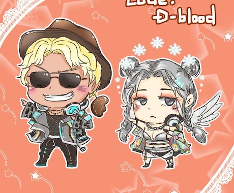 アニメや漫画タッチの人物イラスト描きます ほんわか･かわいい･シンプル･ミニキャラ･デフォルメOK！ イメージ2