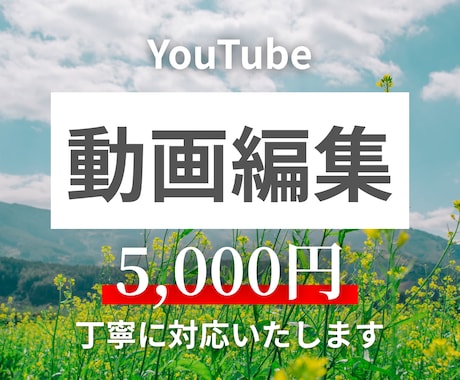 YouTube動画編集承ります カット・テロップ・BGMまで対応！ イメージ1
