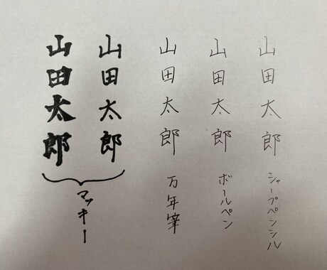 文字の代筆致します 手紙や配布資料など、手書き文字で媒体を作成したい方へ イメージ1