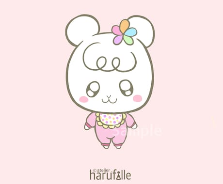 ふんわり可愛いゆるキャラでアイコンを制作します 可愛いゆるキャラで、あなたのSNSの「顔」をつくります イメージ2