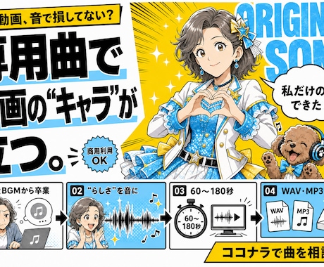 かわいいポップス・EDMをオリジナル制作します イメージ1