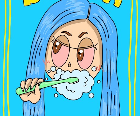 ストリート風のワンポイントイラストを描きます ストリート風のイラストで個性を出そう！ イメージ2