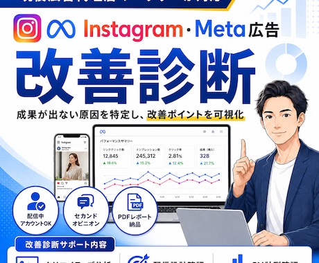 現役代理店がMeta広告の改善点を診断します イメージ1