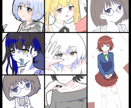 キャラクターイラスト、用途に合わせなんでも描きます イメージ1