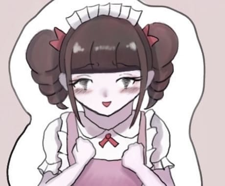 かわいい女の子のイラスト作成します SNSアイコン、一枚絵、夢絵など作成します イメージ1