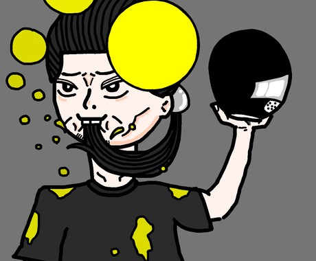 色鮮やかで風変わりなイラストに仕上げます ご本人やご友人、オリジナルキャラまで！ イメージ2