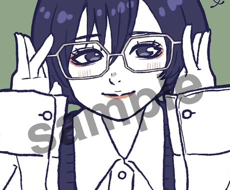 SNSで使える似顔絵イラスト描きます