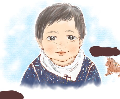 似顔絵やアイコンを承ります ふわふわかわいい雰囲気で描きます！絵柄を変えることもできます イメージ2